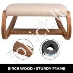 Ergonominė darbo kėdė su kelių atramos – juoda, reguliuojama, 100 kg apkrova - Image 9