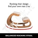 Ergonominė darbo kėdė su kelių atramos – juoda, reguliuojama, 100 kg apkrova - Image 6