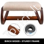 Ergonominė darbo kėdė su kelių atrama, reguliuojamu aukščiu, juoda, 120 kg apkrova - Image 9