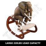 Ergonominė darbo kėdė su kelių atrama, reguliuojamu aukščiu, juoda, 120 kg apkrova - Image 7