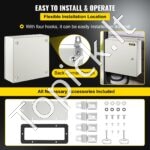 Plieninis elektros paskirstymo dėžė 400x400x150 mm, IP65 - Image 4