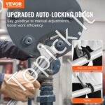 457 mm aliumininis vamzdžių raktas su automatinio žandikaulių prisitaikymo sistema – 60 CrV plienas - Image 8