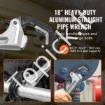 457 mm aliumininis vamzdžių raktas su automatinio žandikaulių prisitaikymo sistema – 60 CrV plienas - Image 4