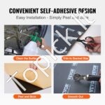 24 vnt. automobilio garso ir šilumos izoliacijos rinkinys – 2,3 m², 5 mm storio, 4 sluoksnių struktūra, aliuminio danga - Image 3