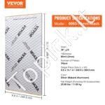 34 vnt. automobilio garso ir šilumos izoliacijos komplektas – 3,3 m², 2 mm storio, aliuminio folija, 80 mil - Image 6