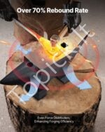 60 kg plieninis kalvystės priekalas su apvalia ir kvadratine skyle metalo apdirbimui - Image 3