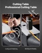 60 kg plieninis kalvystės priekalas su apvalia ir kvadratine skyle metalo apdirbimui - Image 4