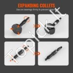 Vidinių guolių ir sandariklių išėmimo įrankių komplektas – 16 dalių, su slydimo plaktuku ir reguliuojamomis įvorėmis - Image 2