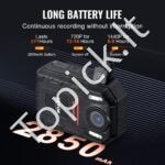 1440P HD įrašymo kūno kamera – 64 GB, nakties režimas, 2850 mAh - Image 2