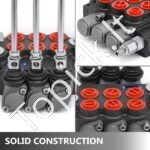 3 padėčių hidraulinis valdymo vožtuvas 40 l/min (dvigubo veikimo) - Image 8