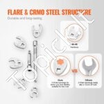 3/8" kvadrato raktų rinkinys su 2 prailginimo lazdomis, 24 dalių (10–22 mm) CR-MO plienas - Image 7