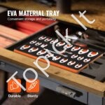 3/8" kvadrato raktų rinkinys su 2 prailginimo lazdomis, 24 dalių (10–22 mm) CR-MO plienas - Image 4