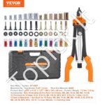 13 dalių kniedinių veržlių montavimo replės su antgaliais (M3–M12) - Image 6