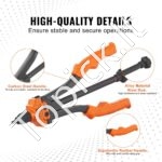 35 cm montavimo replės srieginėms kniedėms + 7 antgaliai - Image 2