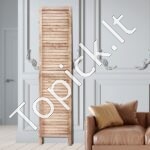 8 panelių sulankstoma medinė pertvara - 325 × 170 cm - Image 2