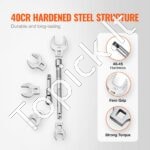 Raktinių veržliarakčių komplektas 0,95–2,2 cm su prailginimais - Image 7