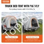 Prie automobilio tvirtinamas stovyklavimo tentas 168×183 cm – idealus šeimos poilsiui gamtoje - Image 2