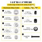 10 t hidraulinis duslintuvo vamzdžių išplėtimo rinkinys – 1,625″–4,25″ (41–108 mm) - Image 3