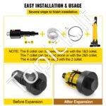 10 t hidraulinis duslintuvo vamzdžių išplėtimo rinkinys – 1,625″–4,25″ (41–108 mm) - Image 5