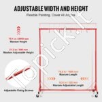 Reguliuojamas dažymo stovas su 8 kabliukais – iki 30 kg apkrova - Image 2