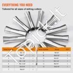 13 dalių R8 kolletų rinkinys | 1/8 – 7/8″ (3–22 mm), 45# plienas, 0,0012″ (30 µm) ekscentriškumas - Image 5