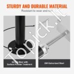 2 vnt. išvažiuojamų RV platformų atraminės ritininės kojos – Reguliuojamas aukštis 50–123 cm, stabilizavimo rinkinys kemperiams ir priekaboms - Image 4