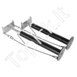 2 vnt. išvažiuojamų RV platformų atraminės ritininės kojos – Reguliuojamas aukštis 50–123 cm, stabilizavimo rinkinys kemperiams ir priekaboms - Image 8