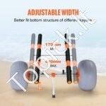 Sulankstomas aliuminis kajako/baidarės vežimėlis – iki 160 kg, su 30 cm ratais - Image 4