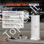 Rankinė ir pneumatinė alyvos išsiurbimo pompa – 6,5 L talpa, tinka variklio, transmisijos ir stabdžių skysčiui - Image 3