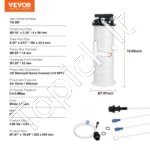 Rankinė ir pneumatinė alyvos išsiurbimo pompa – 6,5 L talpa, tinka variklio, transmisijos ir stabdžių skysčiui - Image 6