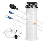 Rankinė ir pneumatinė alyvos išsiurbimo pompa – 6,5 L talpa, tinka variklio, transmisijos ir stabdžių skysčiui - Image 8