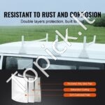 Reguliuojami stogo laikikliai furgonams – 3 vnt., 143–156 cm, iki 340 kg, aliuminis - Image 2