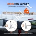 Reguliuojami stogo laikikliai furgonams – 3 vnt., 143–156 cm, iki 340 kg, aliuminis - Image 3