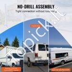 Reguliuojami stogo laikikliai furgonams – 3 vnt., 143–156 cm, iki 340 kg, aliuminis - Image 4