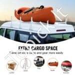 Reguliuojami stogo laikikliai furgonams – 3 vnt., 143–156 cm, iki 340 kg, aliuminis - Image 5