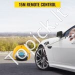 Automatinė parkavimo užtvara su nuotolinio valdymo pultais – Atspari vandeniui, tvirta konstrukcija, 2 pultai komplekte - Image 3