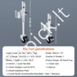 Priekabos keltuvas su ratukais ir rankena – 1000 lb (454 kg), 35,3 colio aukščio - Image 6