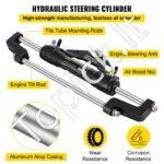 300 AG hidraulinis vairo komplektas valčiai – 6,9 MPa slėgis, 34 cm vairas, aliuminio cilindras - Image 4