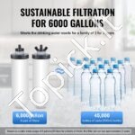 Gravitacinis vandens filtras su 2 filtrais – 7,8 L + 8,5 L - Image 6