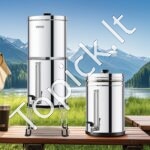 Gravitacinis vandens filtras su 2 filtrais – 7,8 L + 8,5 L - Image 2