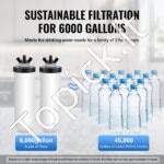 Gravitacinis vandens filtras su keramikos filtro membrana – 8,5 L - Image 6
