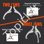 4 dalių 3 žandikaulių traukiklių rinkinys – 3″ / 4″ / 6″ / 8″ - Image 3