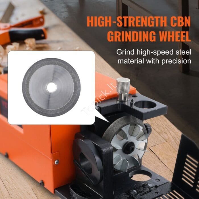 Grąžtų galandinimo staklės 3–13 mm | 120 W, 4500 aps./min, reguliuojamas kampas 95–135° - Image 3