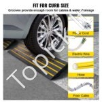 Slenkstinė pervažiavimo rampa, 2 vnt., 71,5 × 68 cm, iki 15 tonų apkrovos, neslystanti guma - Image 2