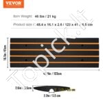 Slenkstinė pervažiavimo rampa, 2 vnt., 71,5 × 68 cm, iki 15 tonų apkrovos, neslystanti guma - Image 6