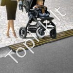 Slenkstinė pervažiavimo rampa, 2 vnt., 71,5 × 68 cm, iki 15 tonų apkrovos, neslystanti guma - Image 7