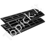 Slenkstinė pervažiavimo rampa, 2 vnt., 71,5 × 68 cm, iki 15 tonų apkrovos, neslystanti guma - Image 9