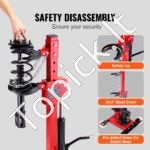 Hidraulinis spyruoklių suspaudėjas su saugia pompa – 4,5 t slėgis - Image 4