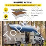 Markizės audinys kemperiui ar priekabai – Atsparus UV ir vandeniui, patvarus pakaitinis tentas lauko apsaugai - Image 3