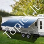 Markizės audinys kemperiui ar priekabai – Atsparus UV ir vandeniui, patvarus pakaitinis tentas lauko apsaugai - Image 8